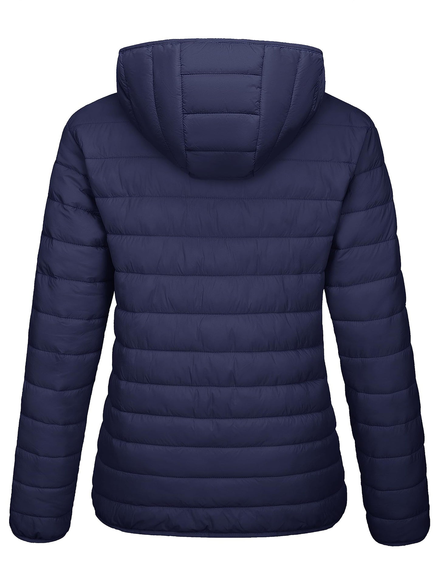 4 Pockets Water Resistant Women's Hooded Puffer Jackets