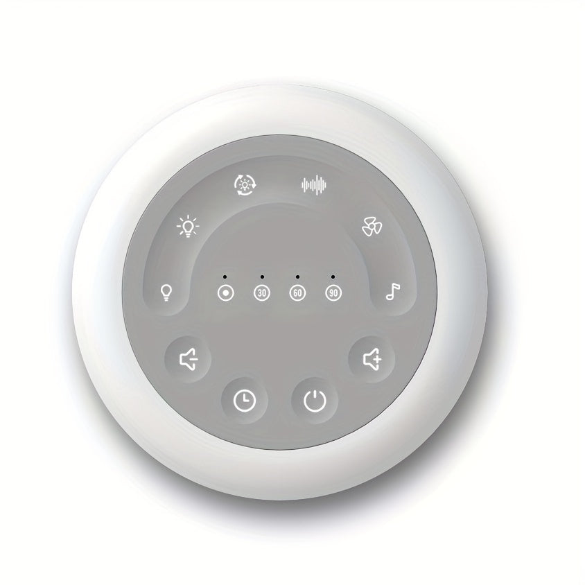 Portable White Sound Machine with 7 Color Night Lights, 24 Soothing Sounds, Timer