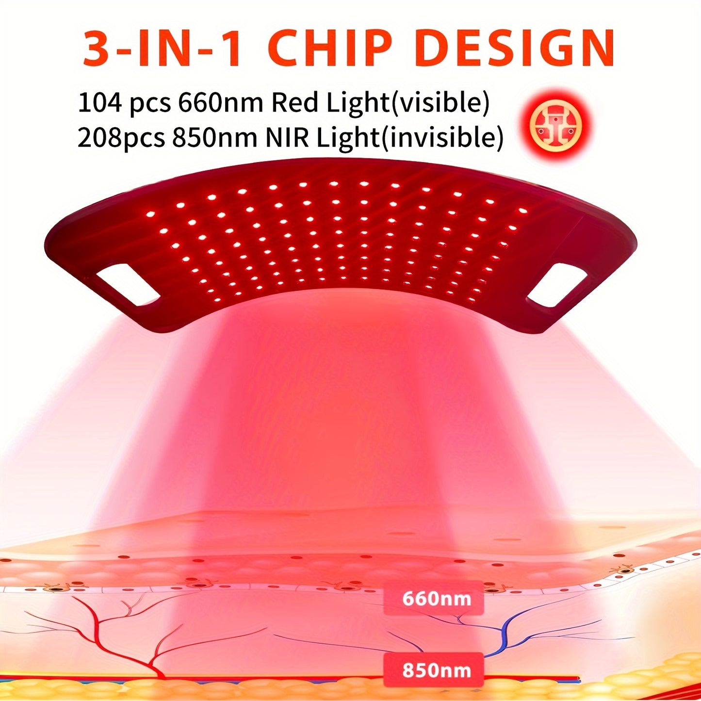 Red Light Therapy Lamp For Body, Lamps With Stand 660nm