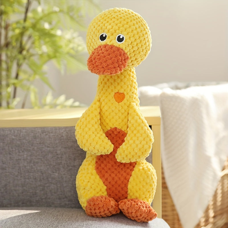 Plush Dog Toothbrush Set with 3pcs Squeaky Toys Duck Frog Deer Plush Pet Toy - Promote Dental Health and Entertainment .