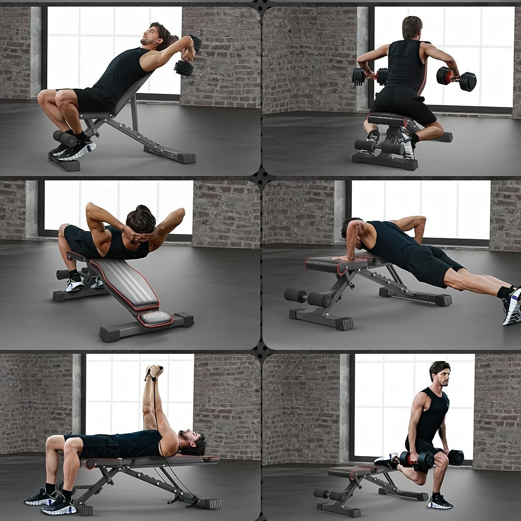 660LBS Heavy-Duty Foldable Dumbbell Bench