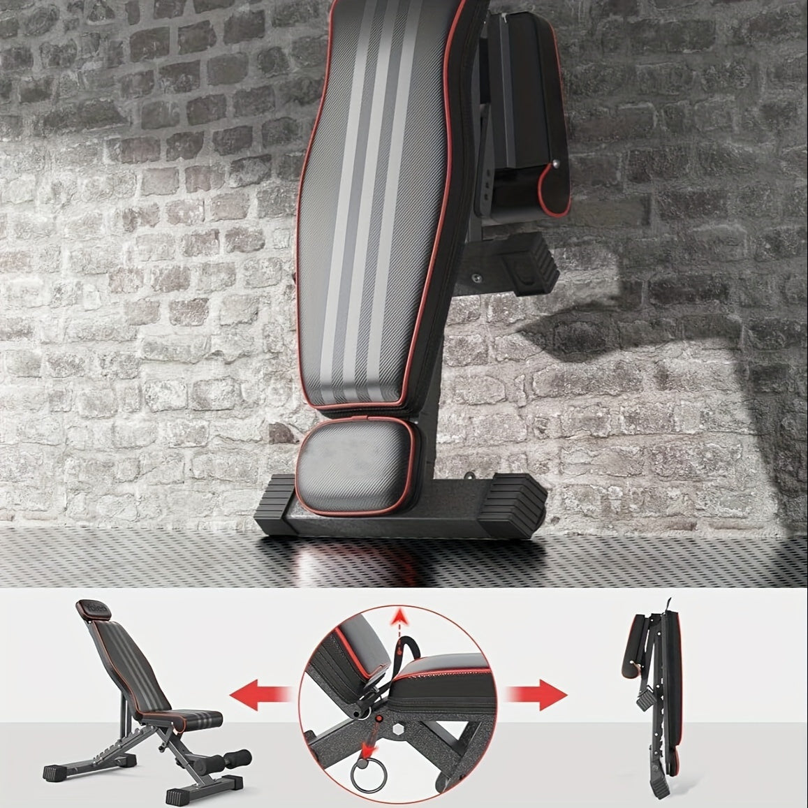 660LBS Heavy-Duty Foldable Dumbbell Bench