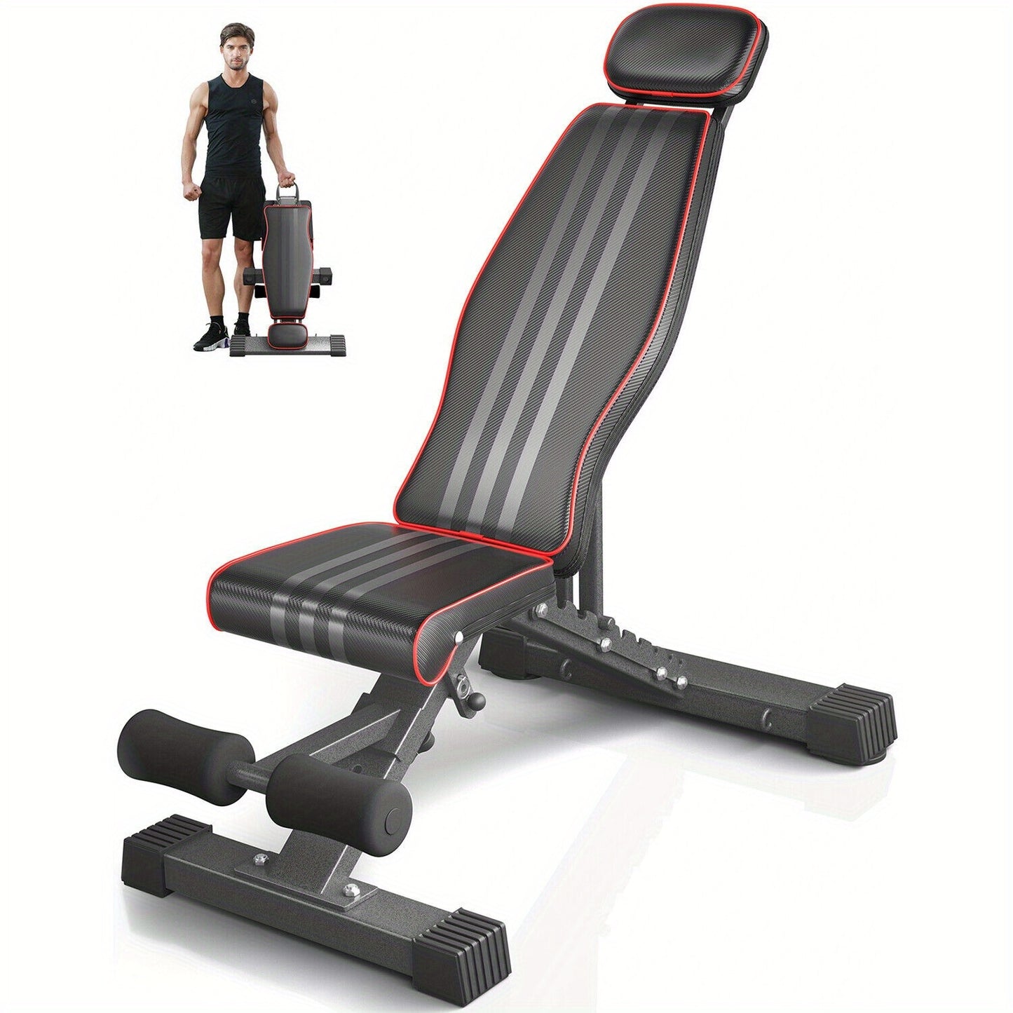 660LBS Heavy-Duty Foldable Dumbbell Bench