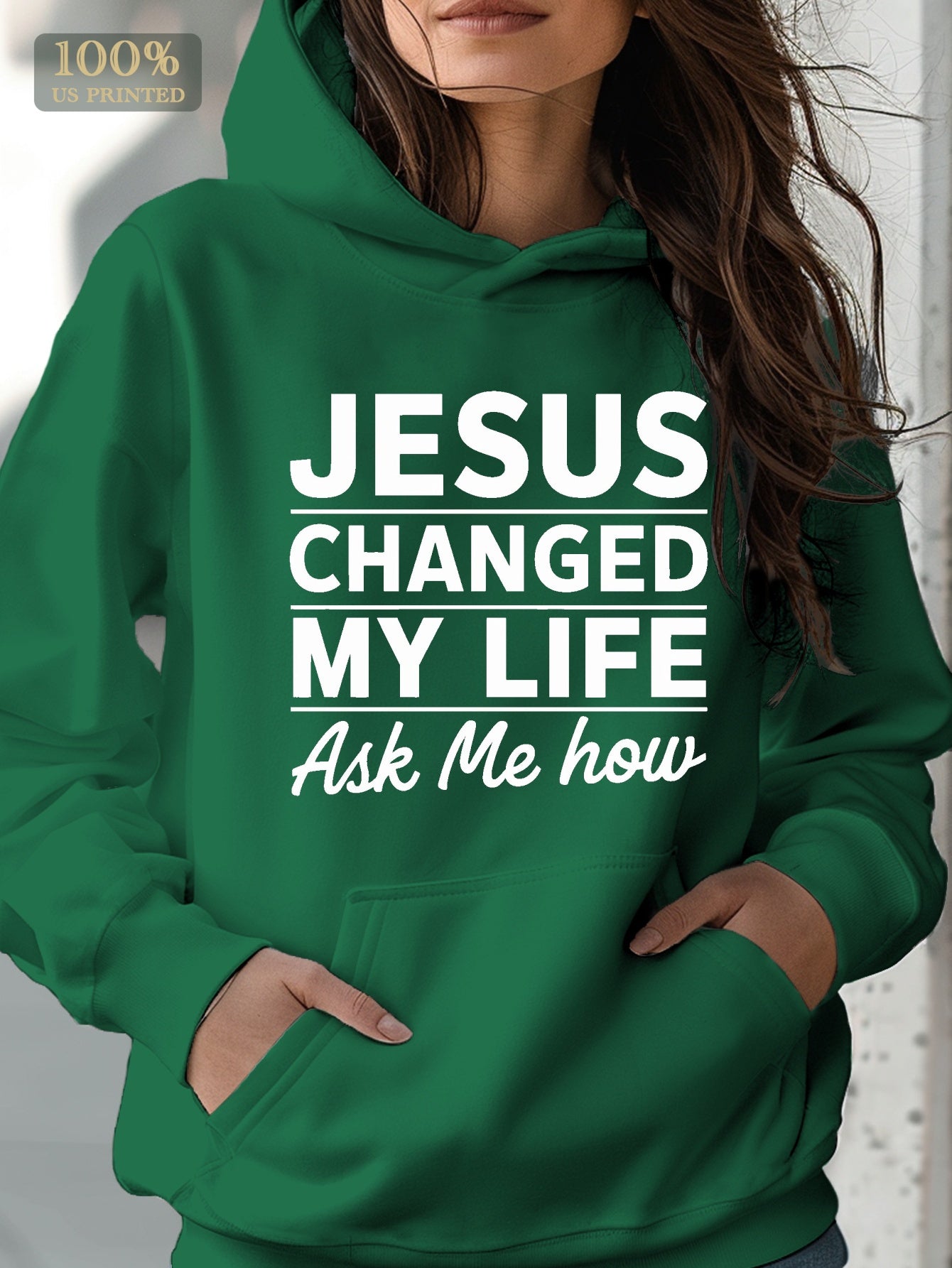 JESUS CHANGED MY LIFE women's hoodie