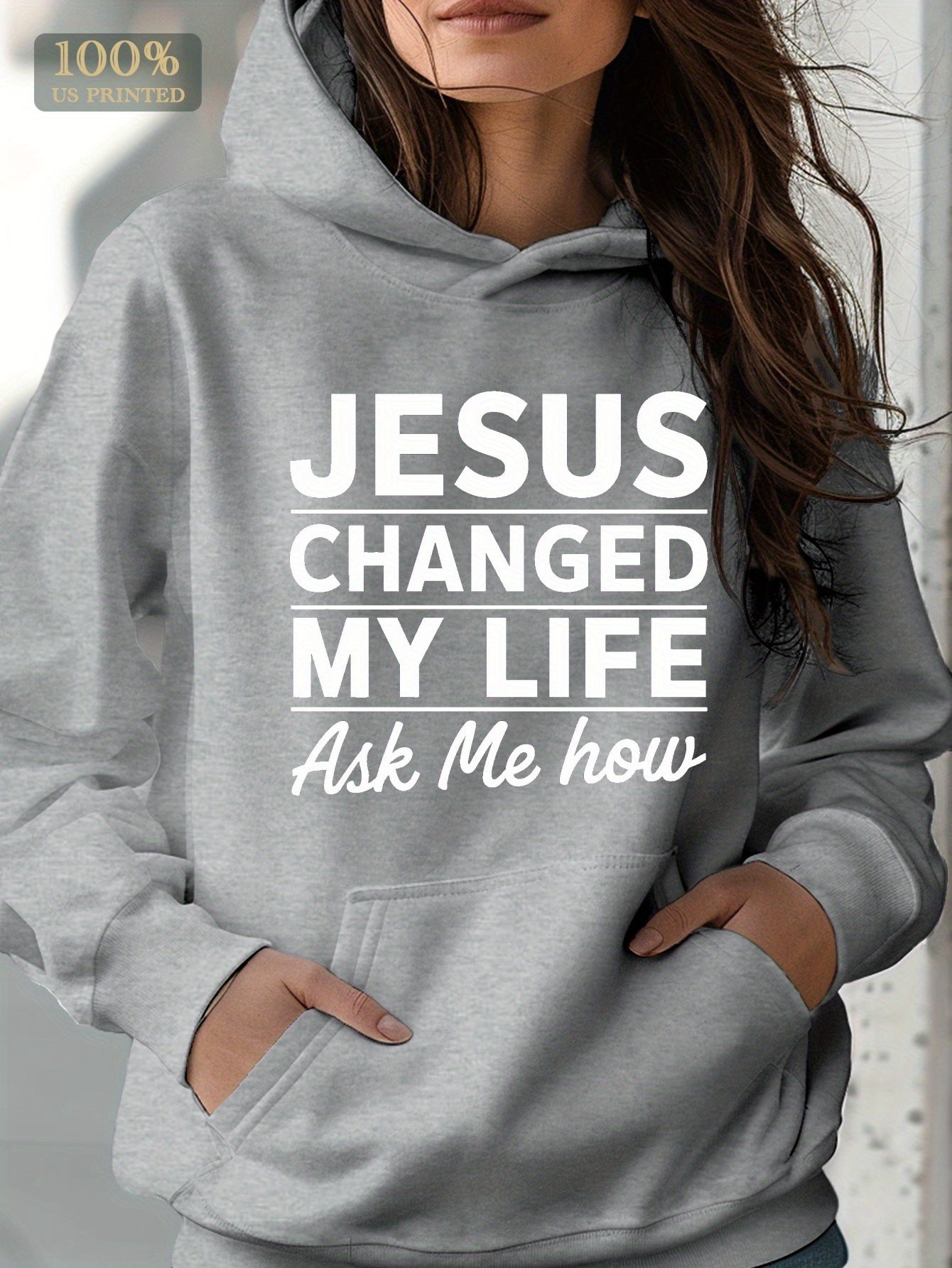 JESUS CHANGED MY LIFE women's hoodie