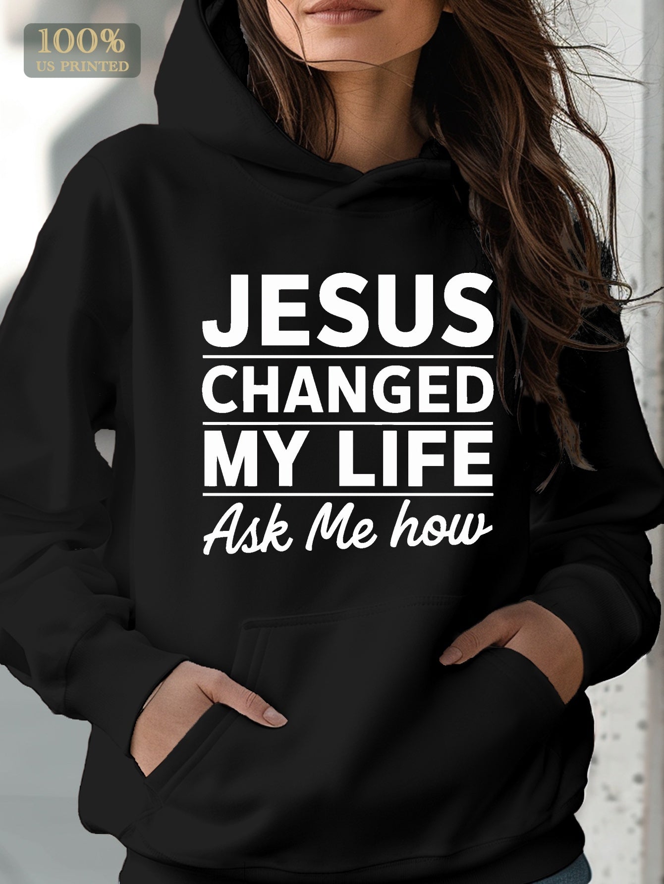 JESUS CHANGED MY LIFE women's hoodie