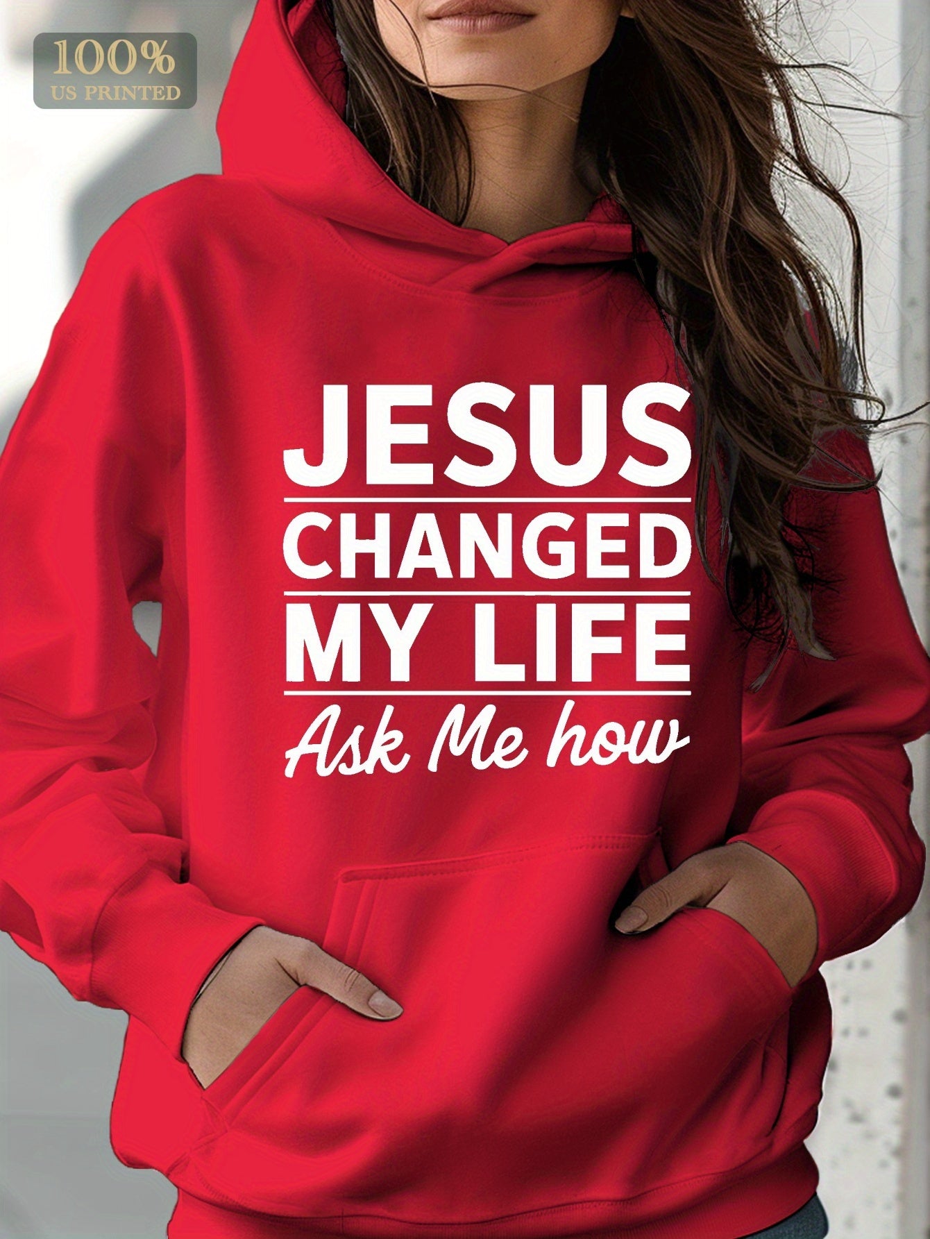 JESUS CHANGED MY LIFE women's hoodie