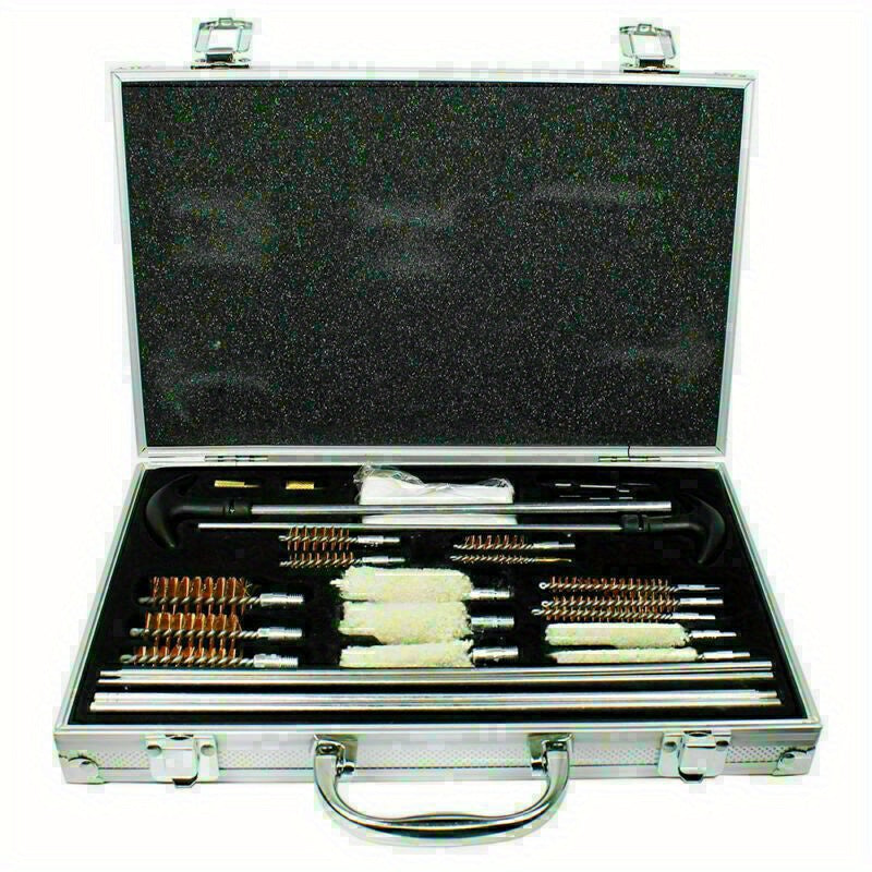126pcs Universal Pro Gun Cleaning Kit for Pistol Rifle Shotgun Firearm Cleaner w/ Carrying Case