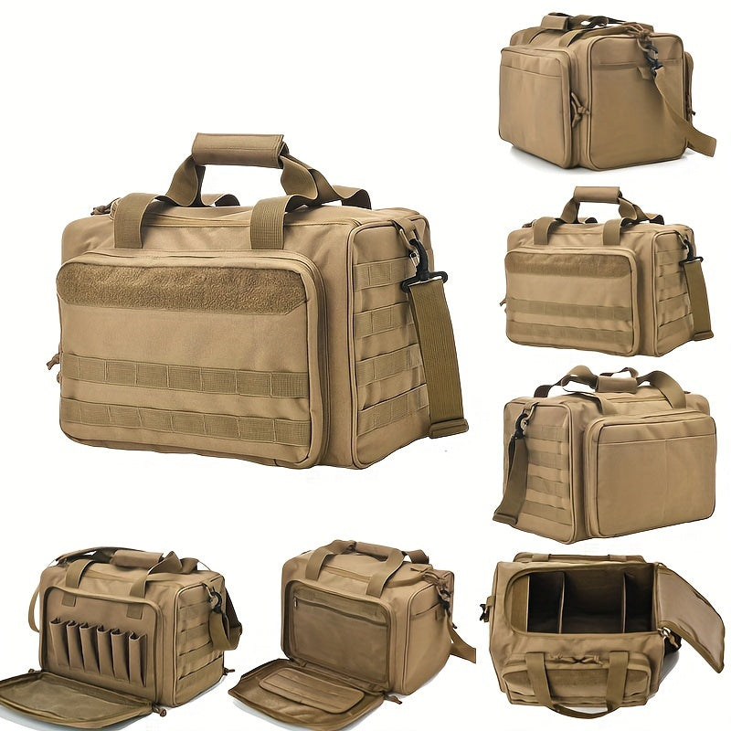 Tactical Gun Range Bag- 30L Capacity Handgun Range Bag, Pistol Bag For Outdoor Hunting Shooting Range- Holds Other Shooting Gear.