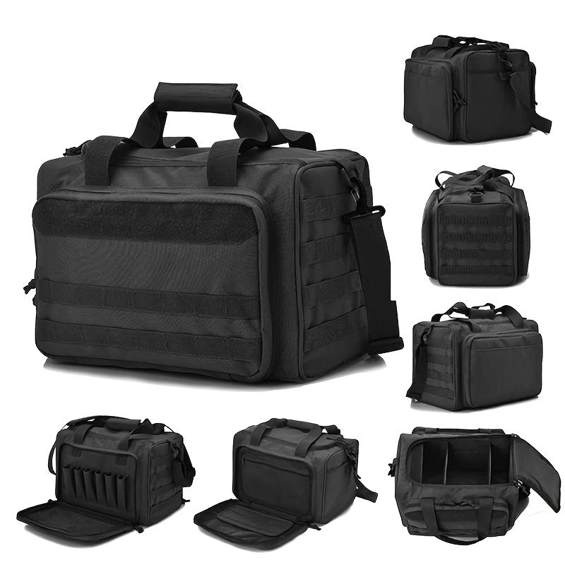 Tactical Gun Range Bag- 30L Capacity Handgun Range Bag, Pistol Bag For Outdoor Hunting Shooting Range- Holds Other Shooting Gear.