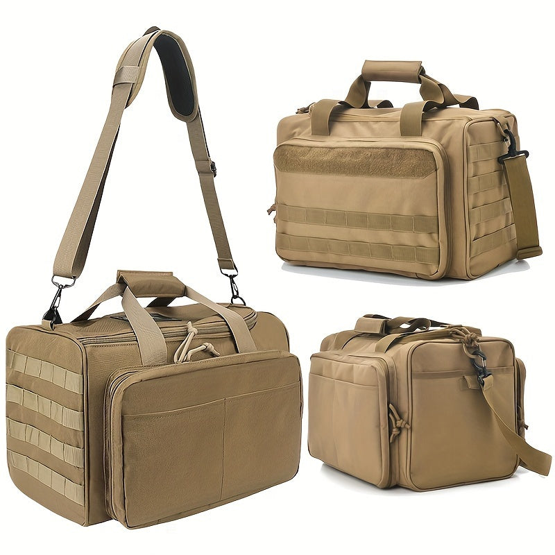 Tactical Gun Range Bag- 30L Capacity Handgun Range Bag, Pistol Bag For Outdoor Hunting Shooting Range- Holds Other Shooting Gear.