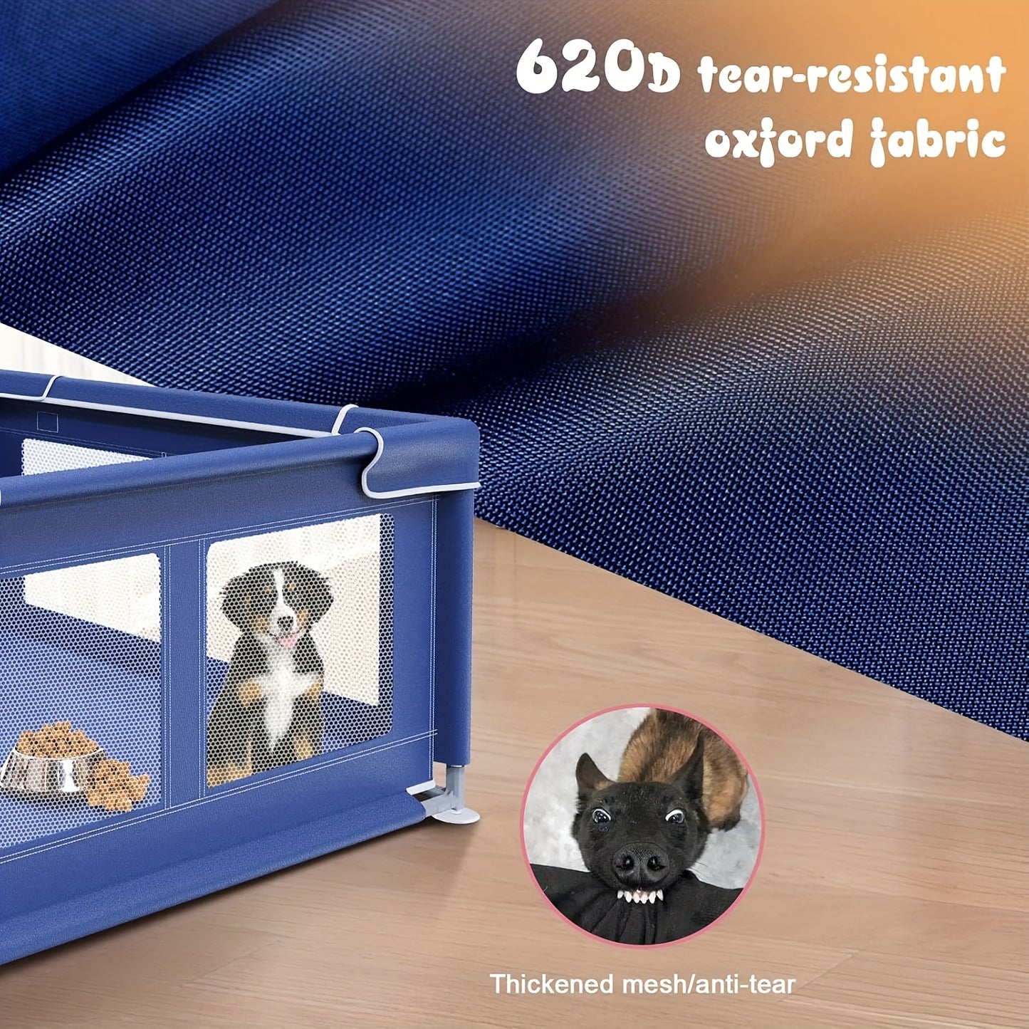 PetSafe 42"x42" Stainless Steel Playpen for Small to Medium Pets
