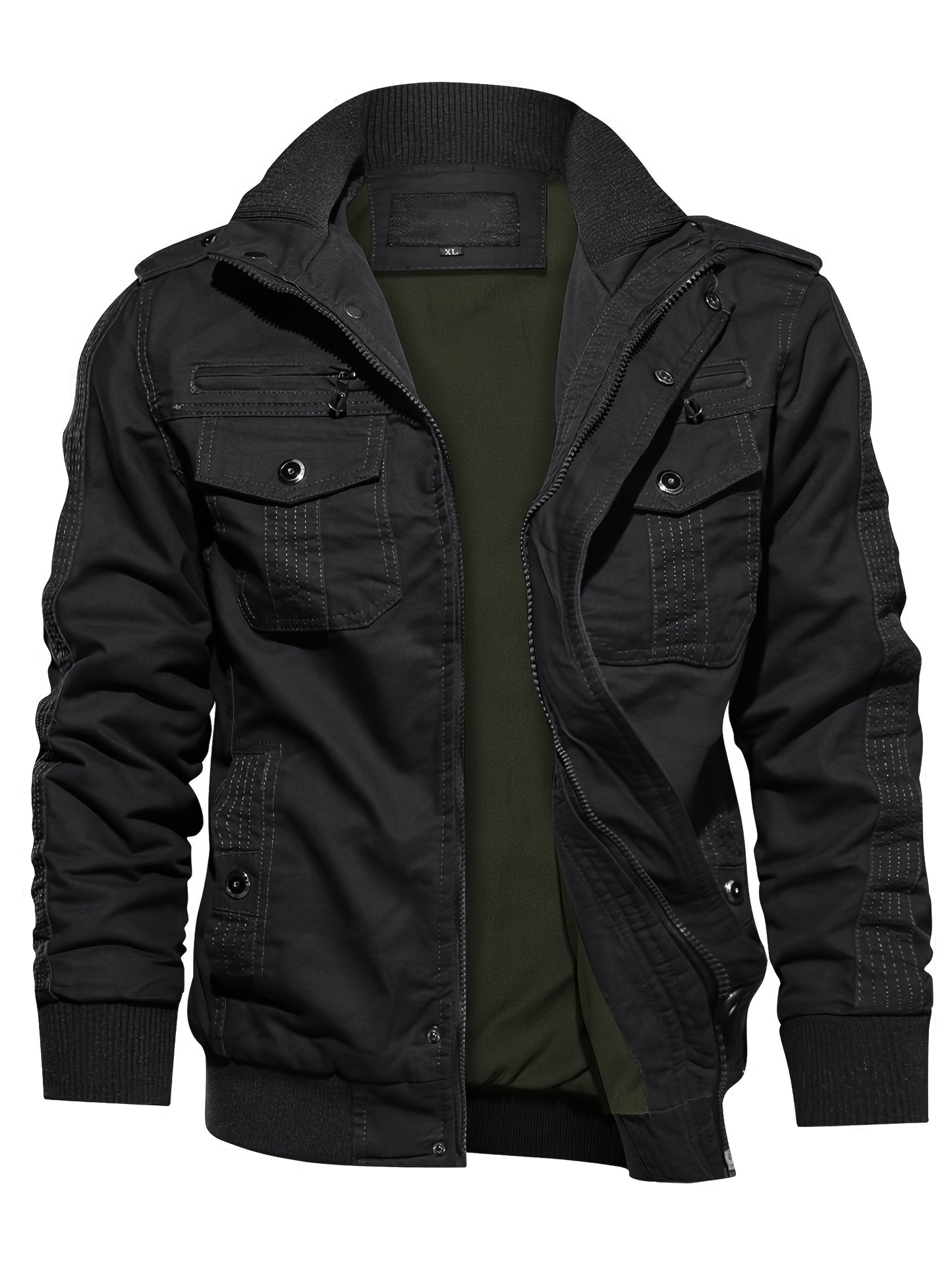 Lightweight Multi-pocket Zip Jacket
