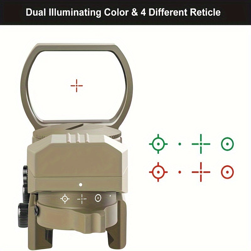 Adjustable Reticle Sight - 4 Styles Red and Green in One