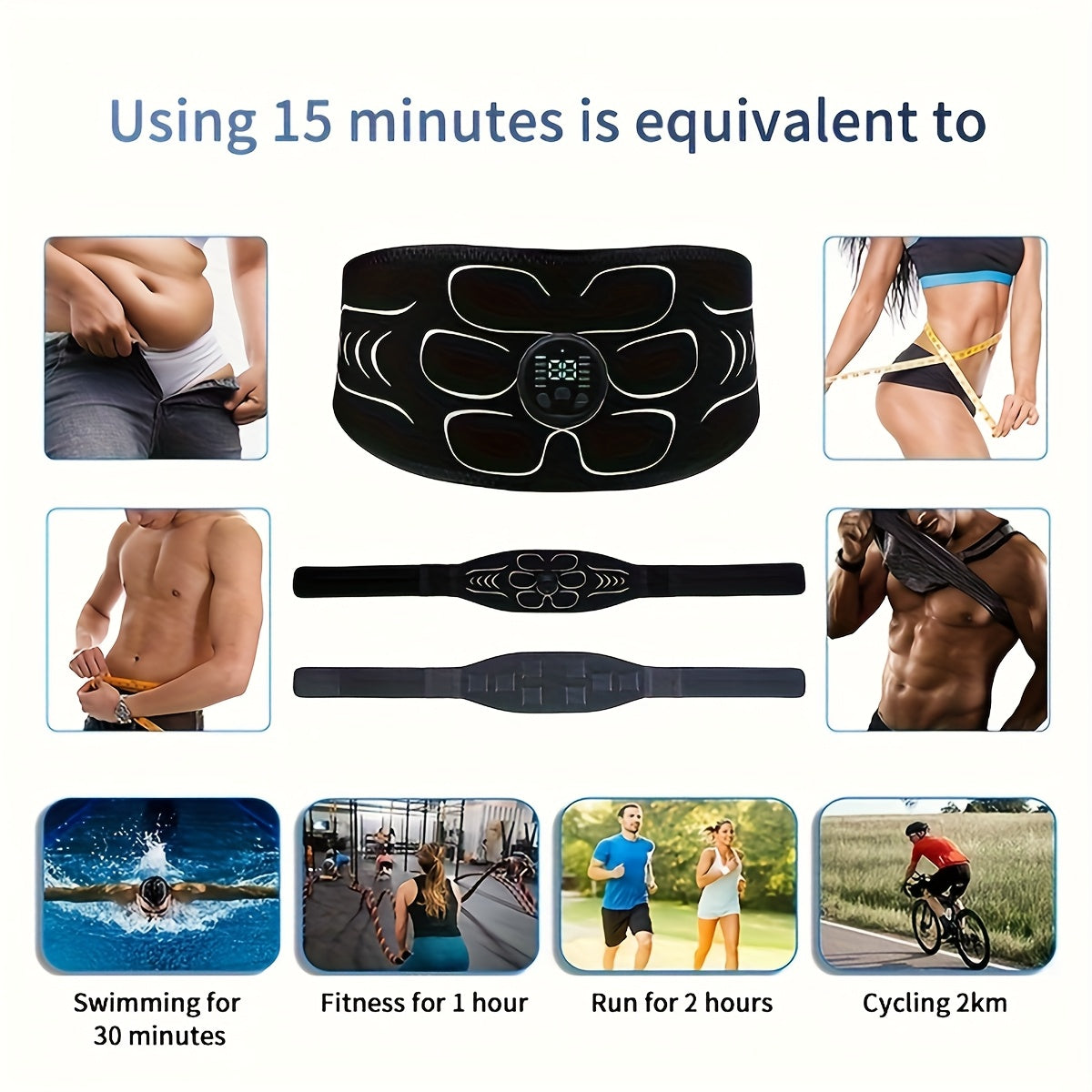 Fitness And Muscle Shaping 3pcs Set, Capable Of Simultaneously Exercising The Abdomen, Arms, Legs