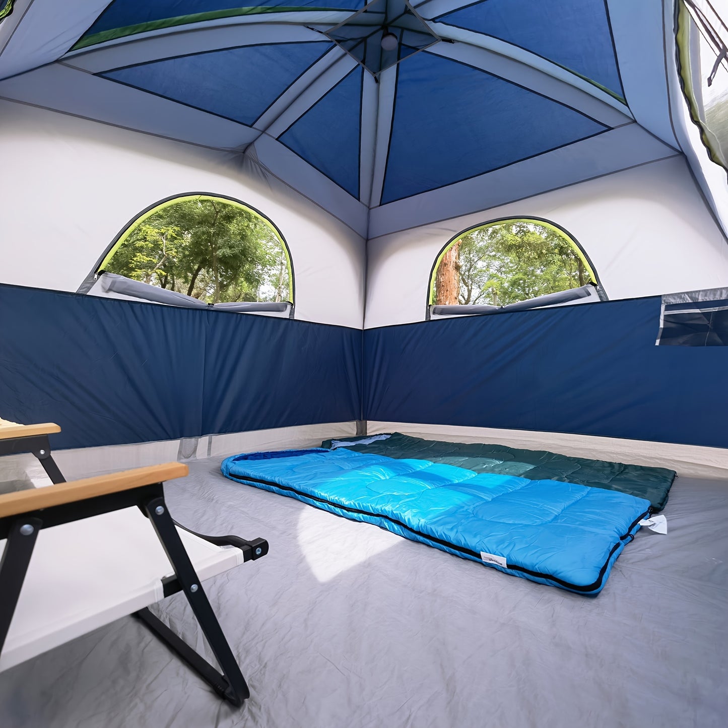 [6 Person Family Tent Windproof Easy Setup, Double Layer