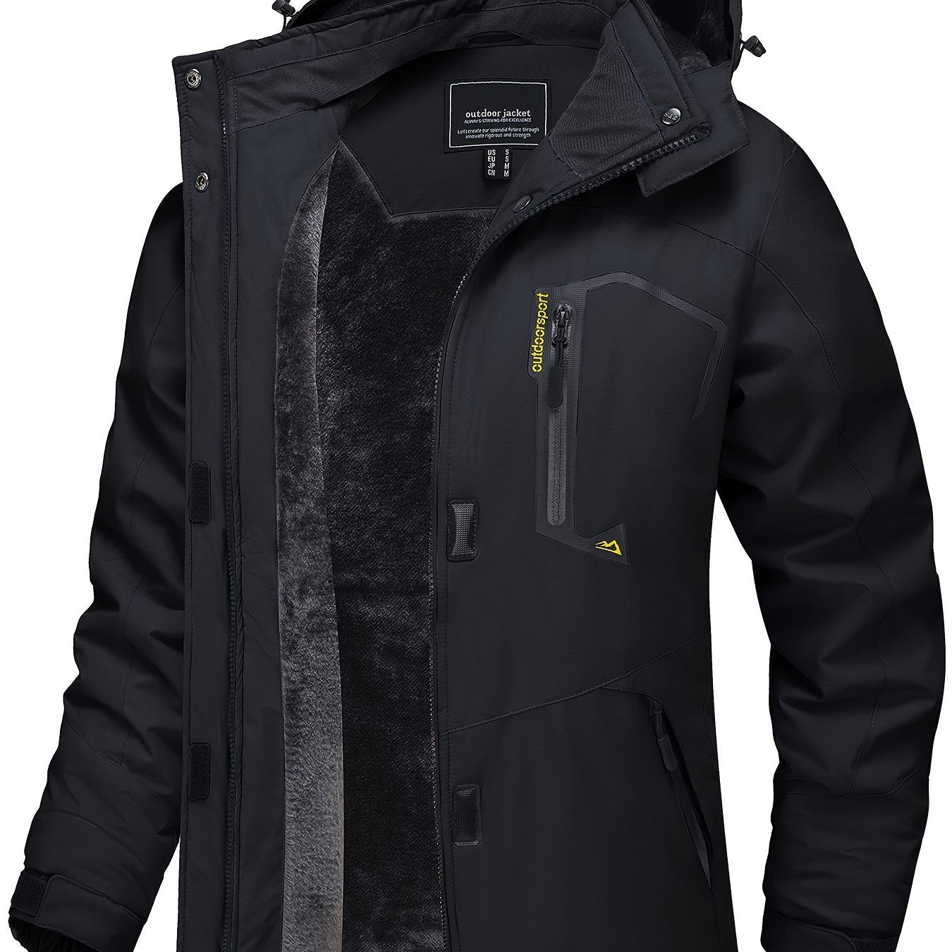 Winter Storm Ski Jacket - Waterproof, Windproof, Cold Resistant, Hooded, Multi-Pocket