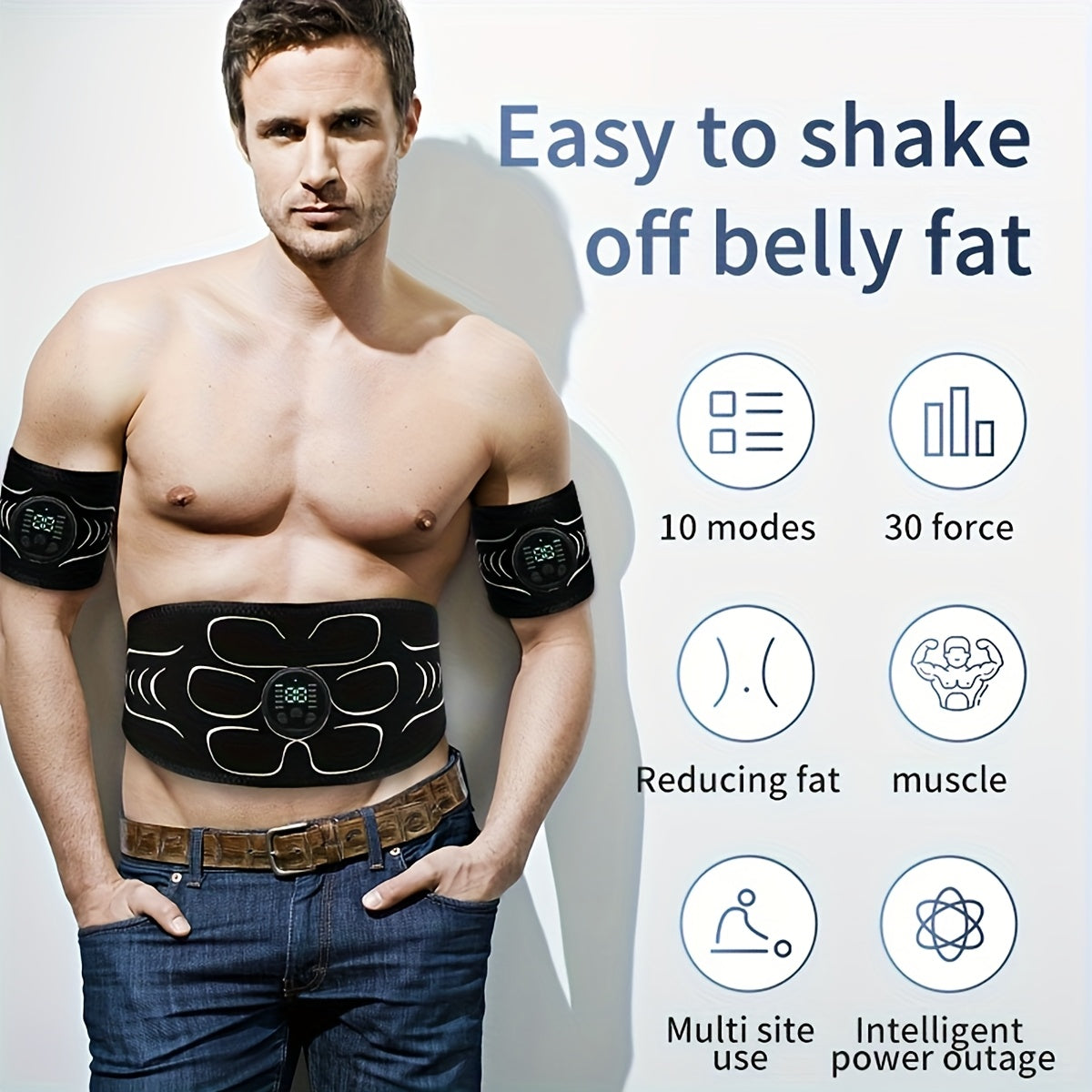 Fitness And Muscle Shaping 3pcs Set, Capable Of Simultaneously Exercising The Abdomen, Arms, Legs