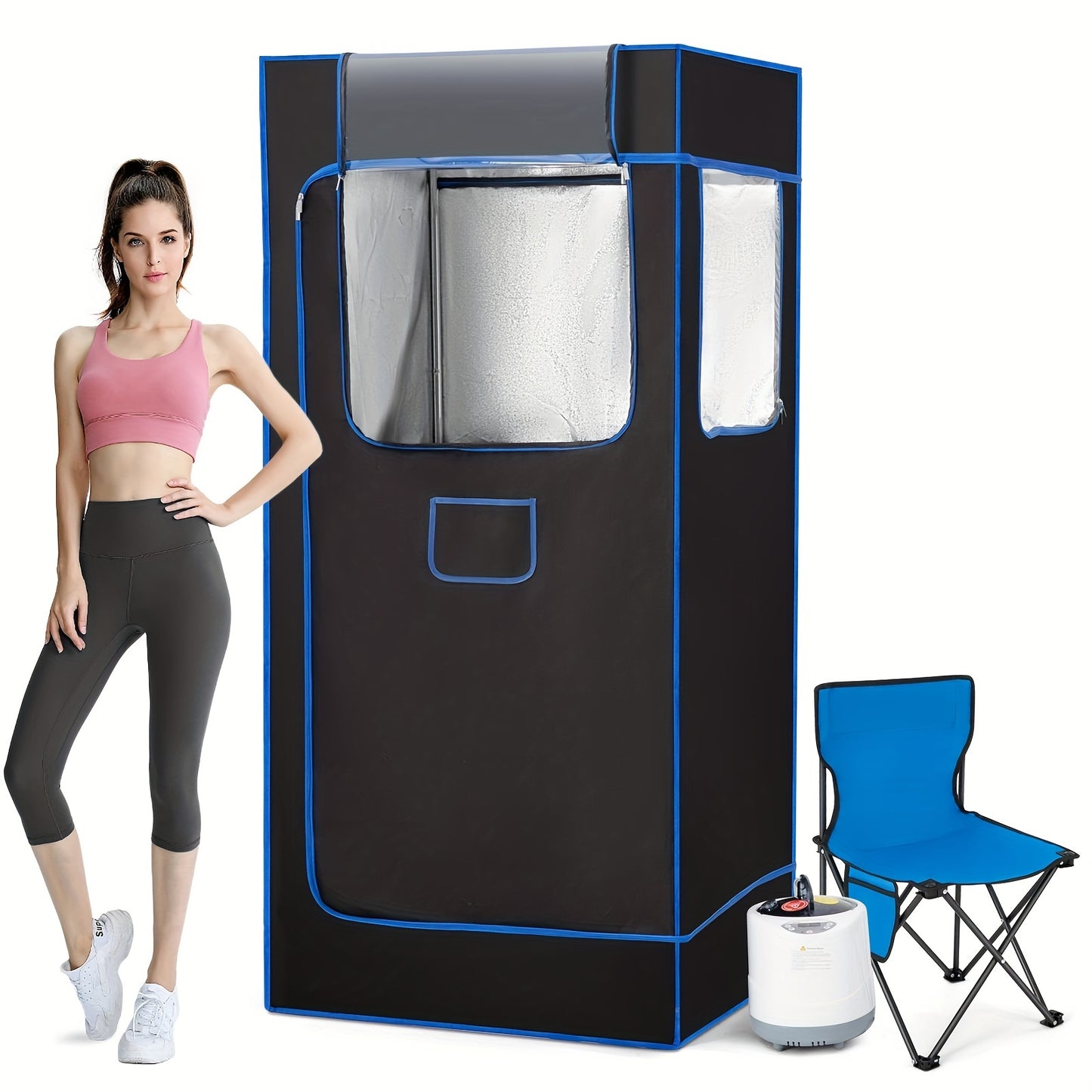 600D Canva Portable Sauna Tent, Full Size Sauna, Personal Home Spa