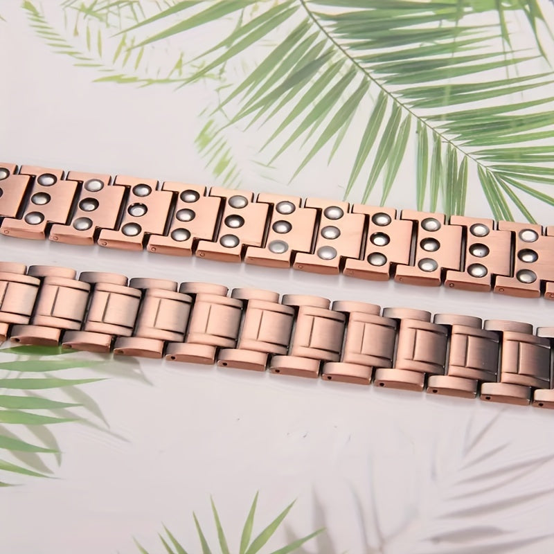 Copper Bracelet For Men, 3X Magnetic Bracelet With 3500 Gauss Magnets