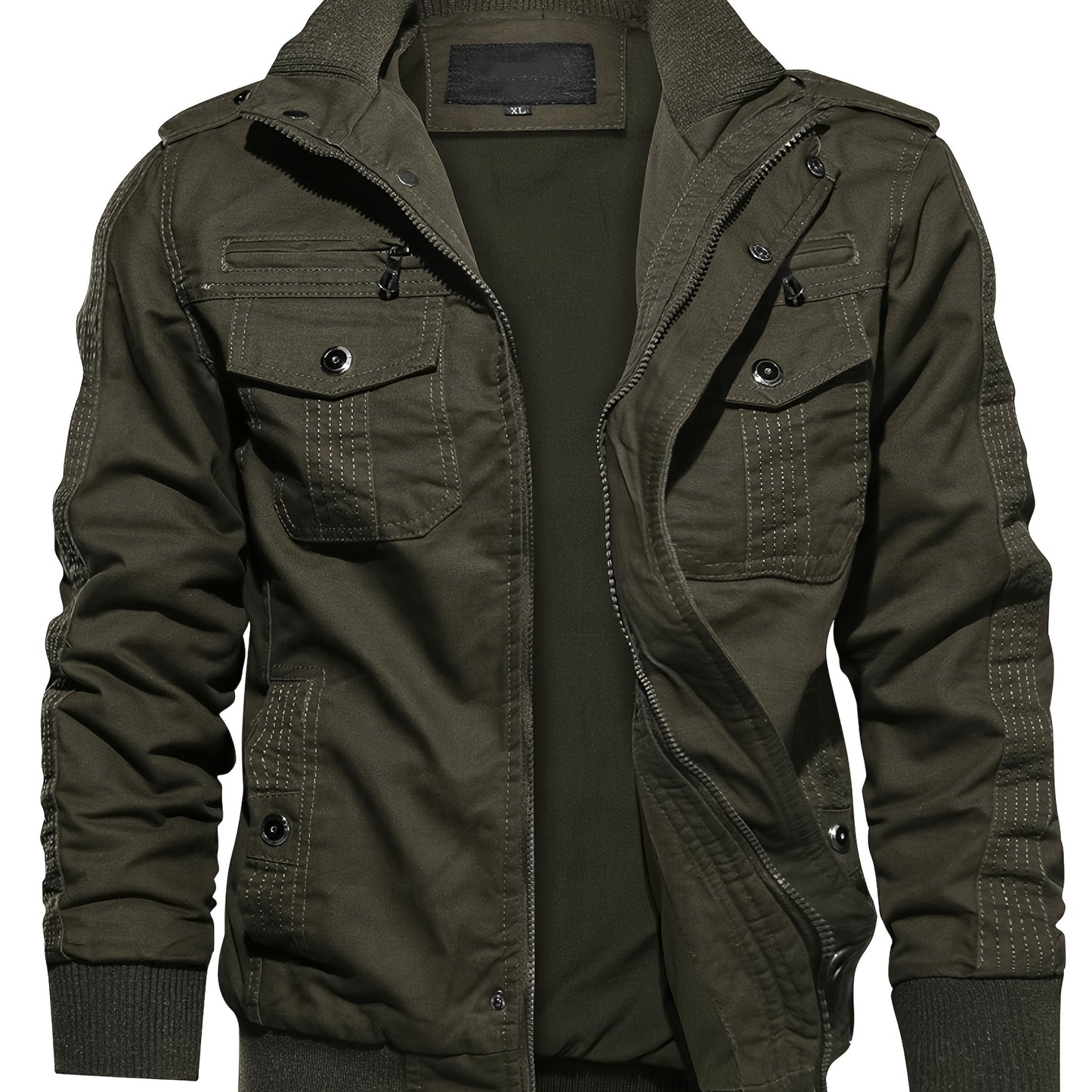 Lightweight Multi-pocket Zip Jacket