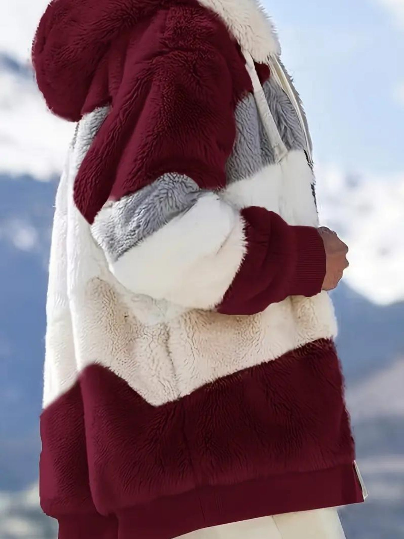 Women's Chic Hooded Coat Casual Loose Fit for Fall/Winter .