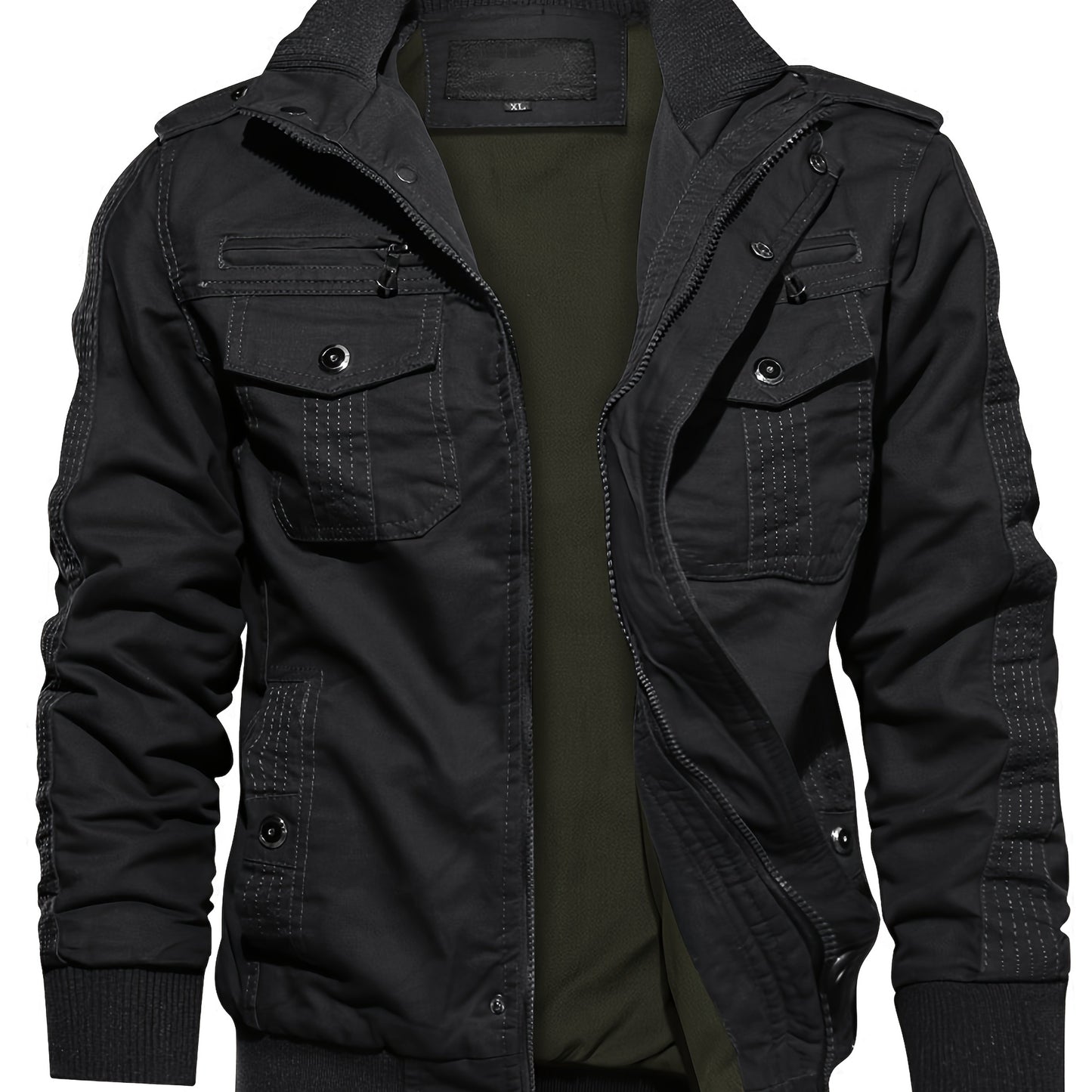Lightweight Multi-pocket Zip Jacket
