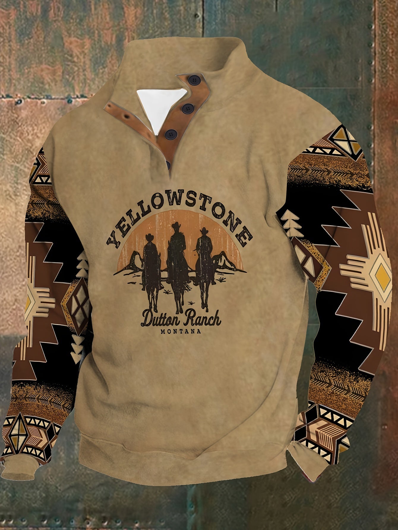 Men's Plus Size Fashion Shirt - Long Sleeve
