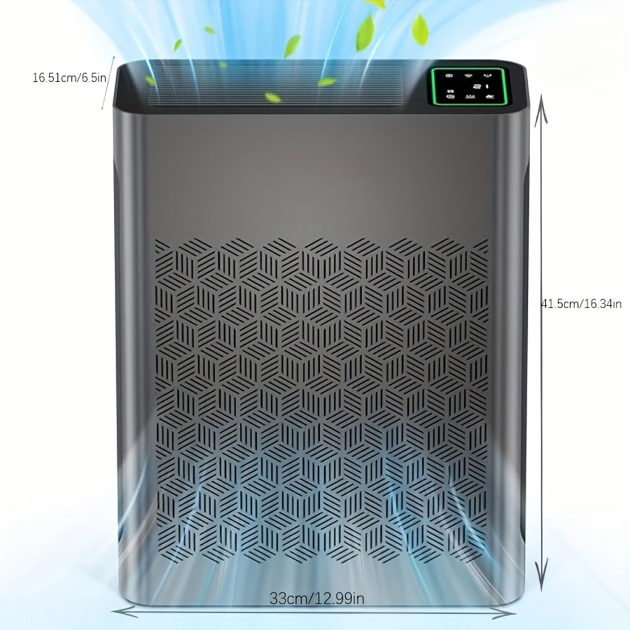 Household Large Room Air Purifier Covers Up To 1295 Square Feet, With PM 2.5 Display Air Quality Sensor, Automatic Mode, Timer, HEPA Air Purifier .