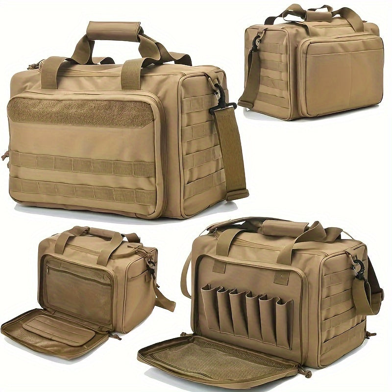 Tactical Gun Range Bag- 30L Capacity Handgun Range Bag, Pistol Bag For Outdoor Hunting Shooting Range- Holds Other Shooting Gear.