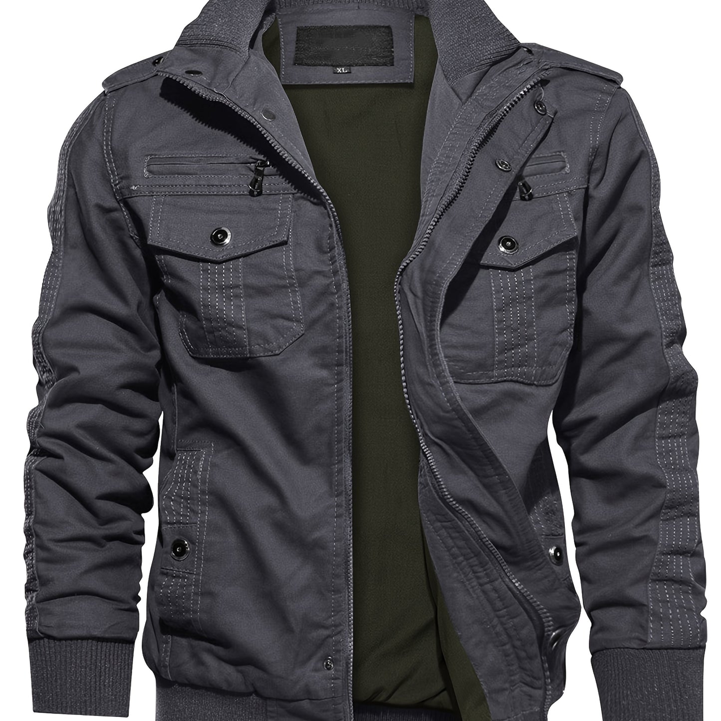 Lightweight Multi-pocket Zip Jacket