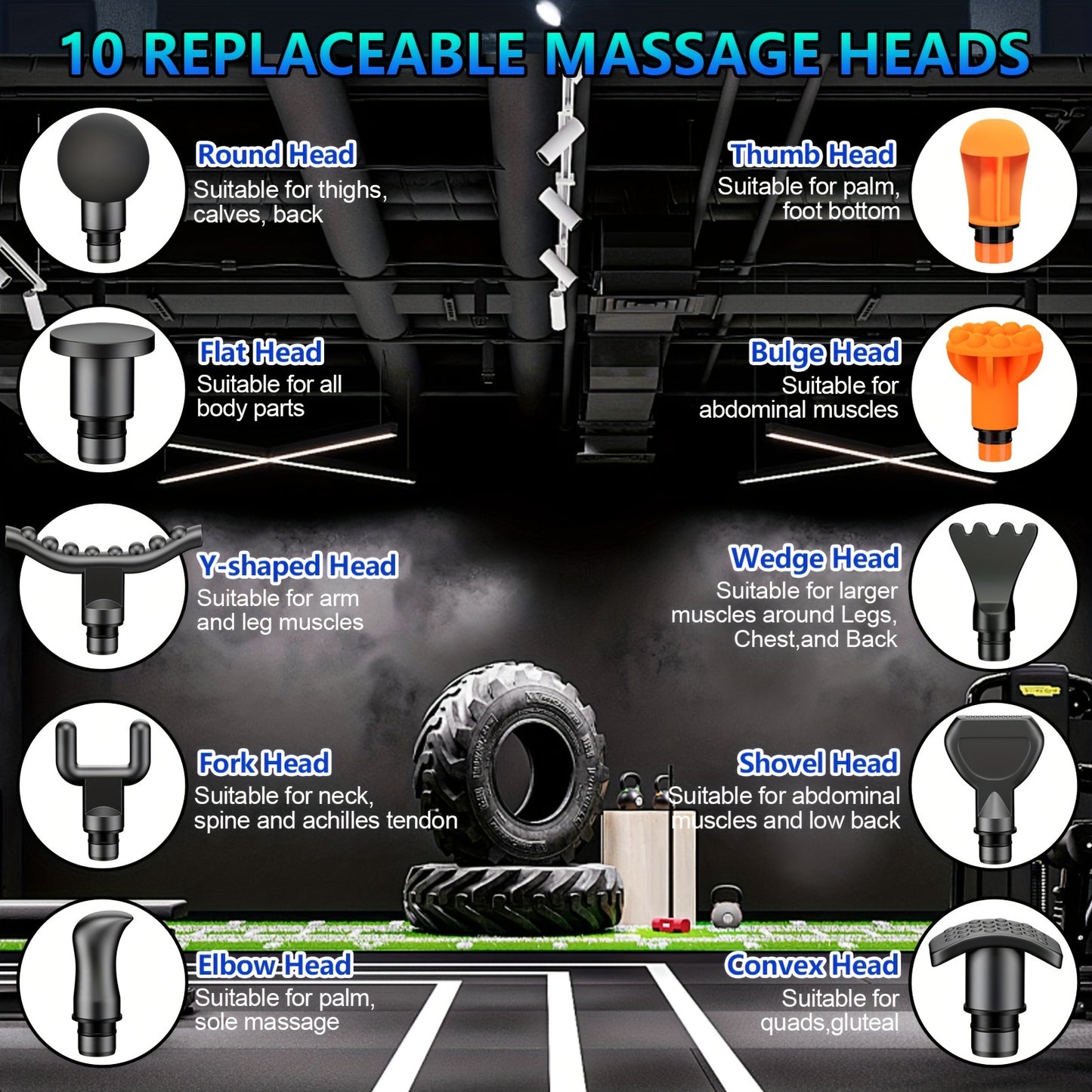 Massage Gun, Back Neck Shoulder Arm Deep Tissue
