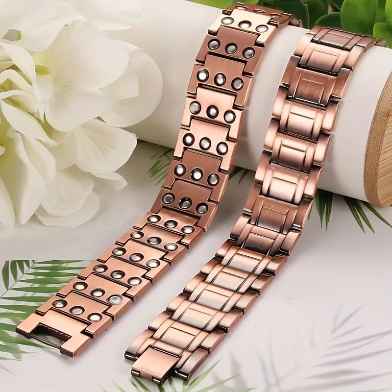 Copper Bracelet For Men, 3X Magnetic Bracelet With 3500 Gauss Magnets