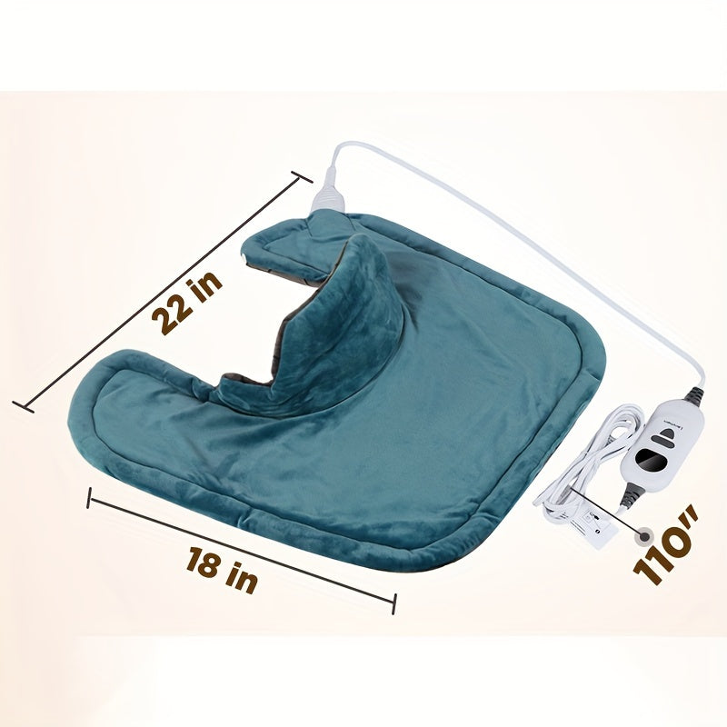 3 Times Deeper Warm Heating Pad - Weighted Instant Heating Wrap with 6 Options and 4 Timers