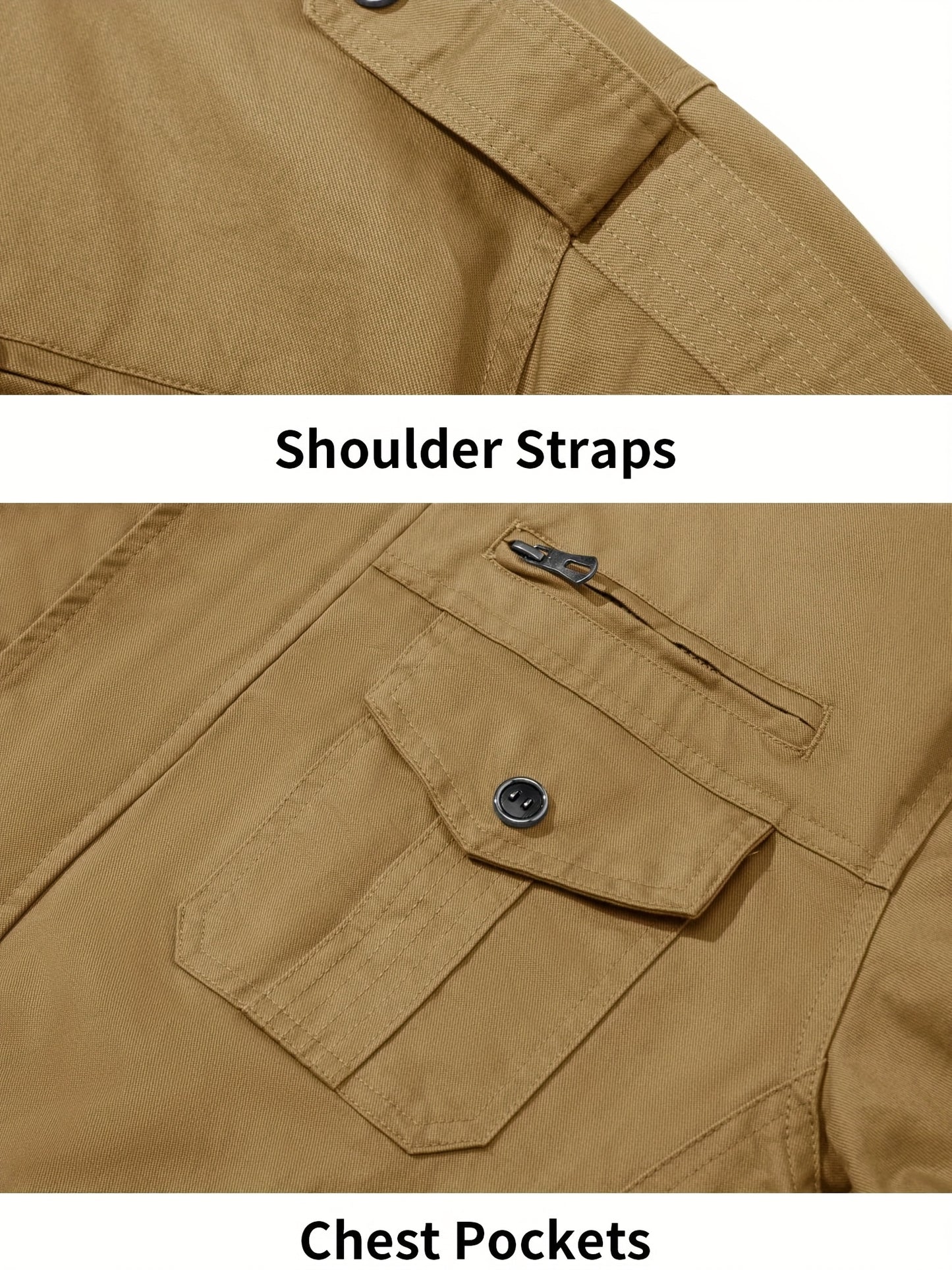 Lightweight Multi-pocket Zip Jacket