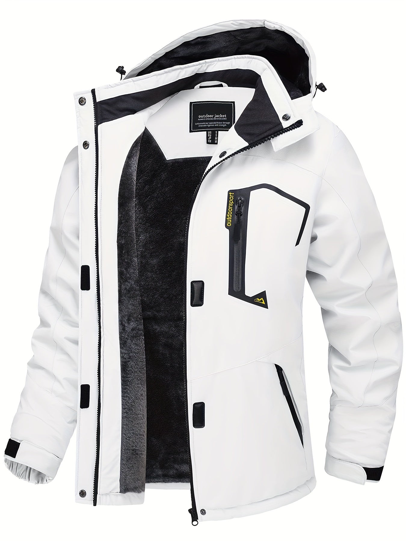 Winter Storm Ski Jacket - Waterproof, Windproof, Cold Resistant, Hooded, Multi-Pocket