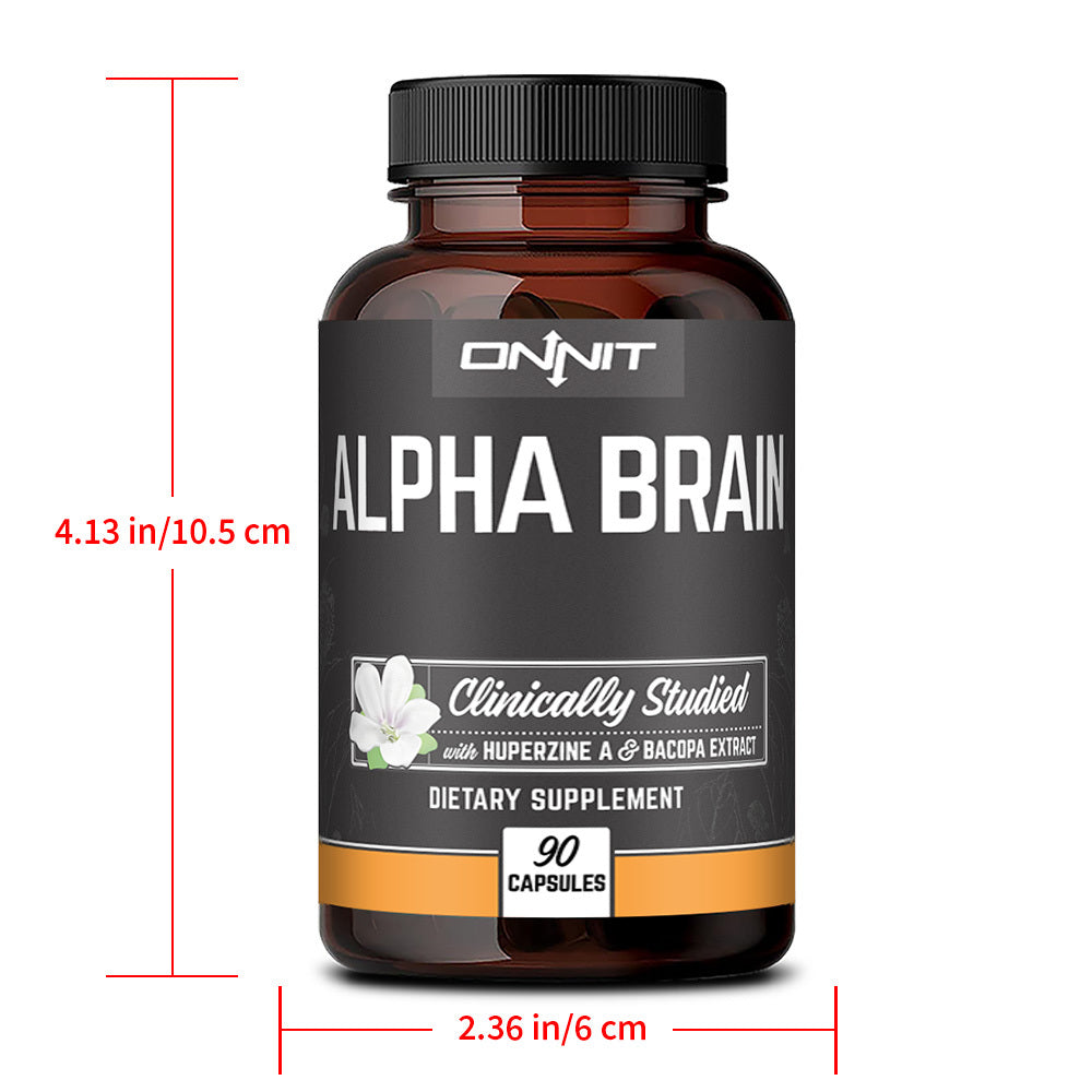 Brain Supplement for Men & Women Capsules with L-Theanine, Vitamin B6 90 Capsules