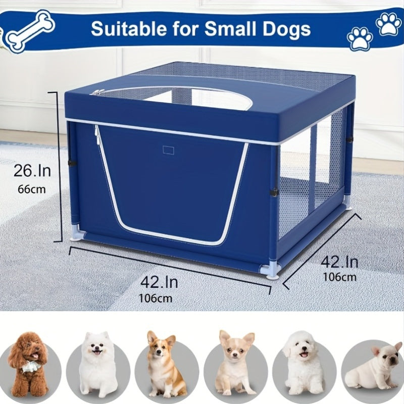 PetSafe 42"x42" Stainless Steel Playpen for Small to Medium Pets