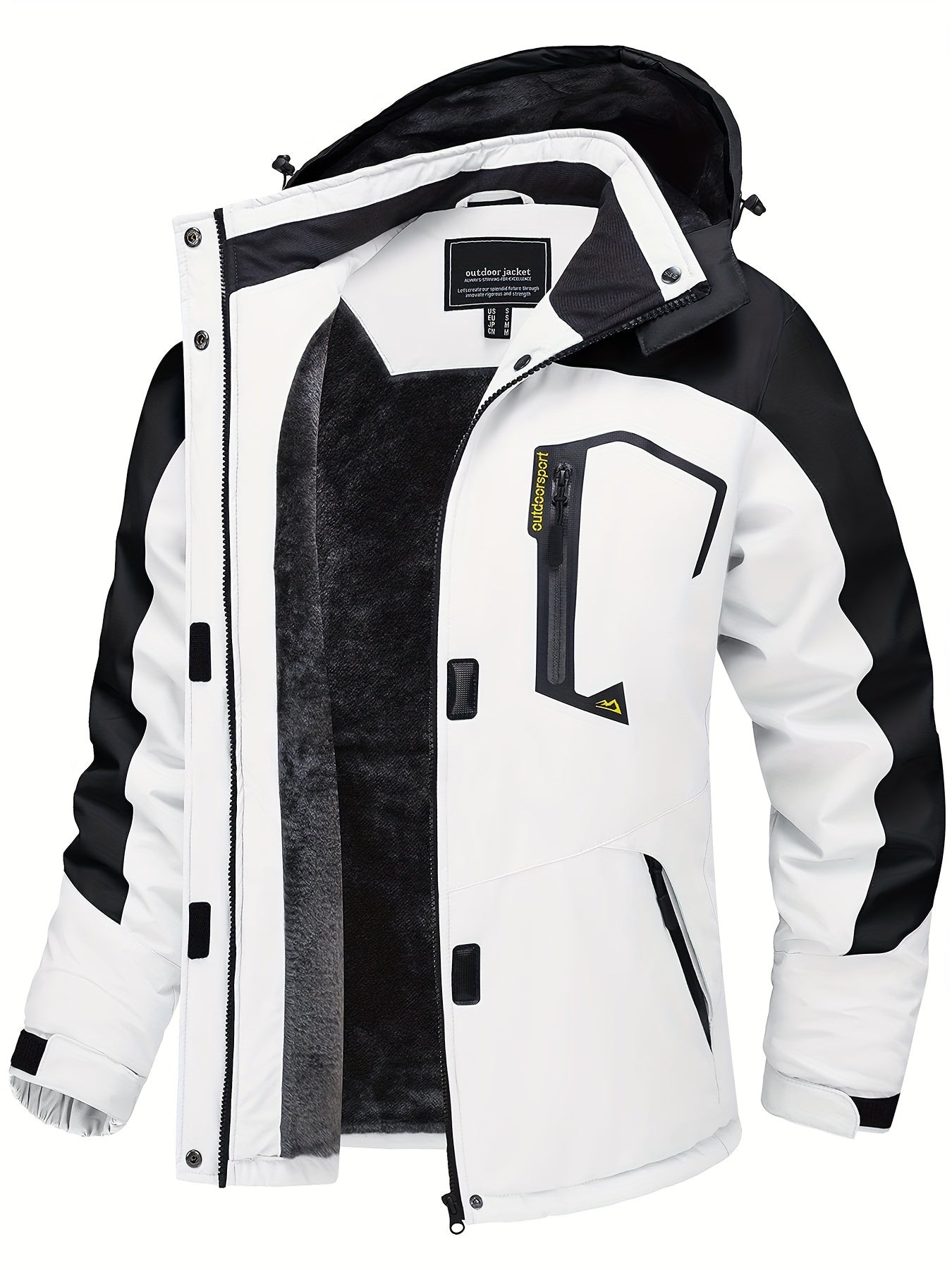 Winter Storm Ski Jacket - Waterproof, Windproof, Cold Resistant, Hooded, Multi-Pocket