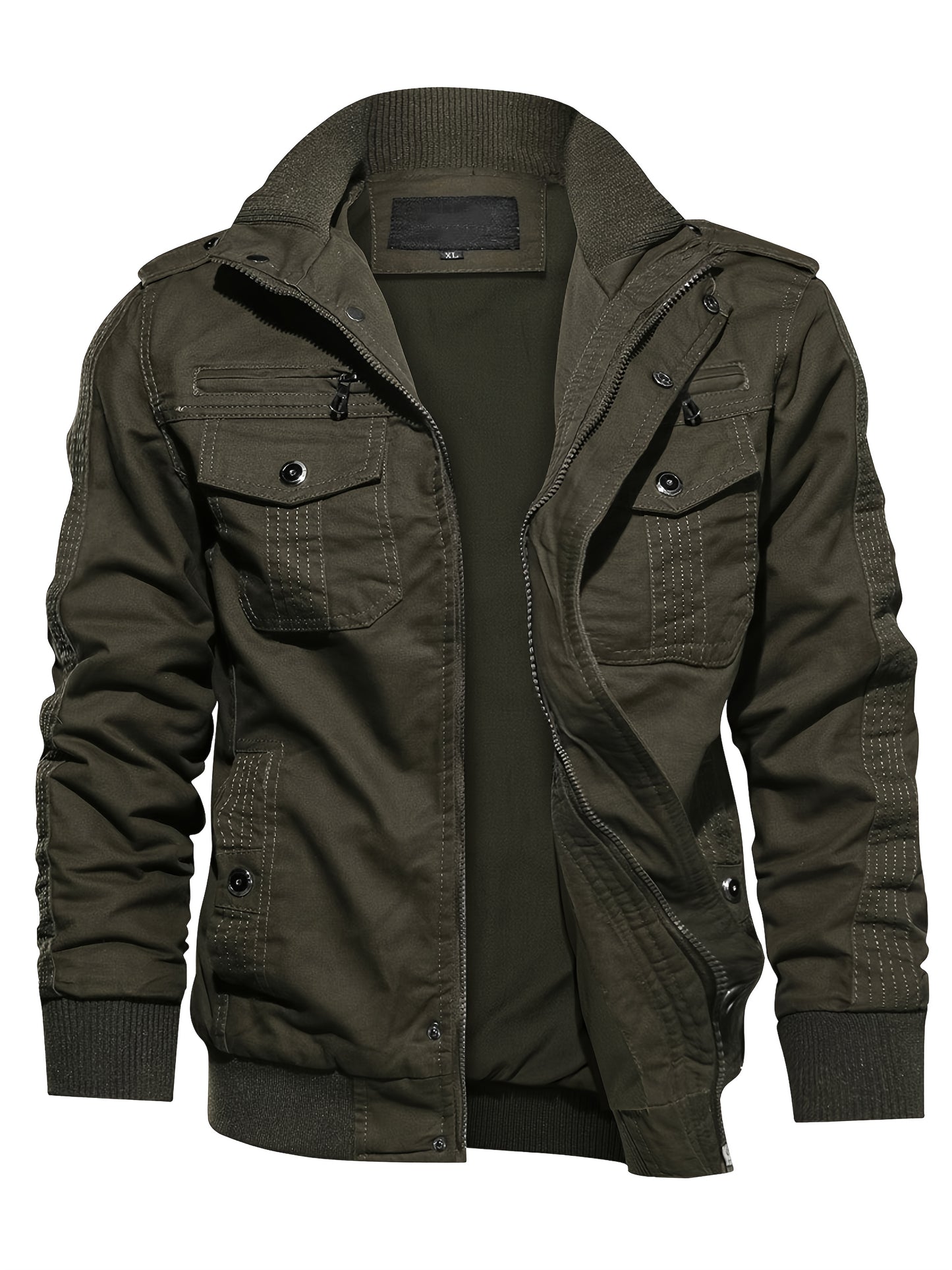 Lightweight Multi-pocket Zip Jacket