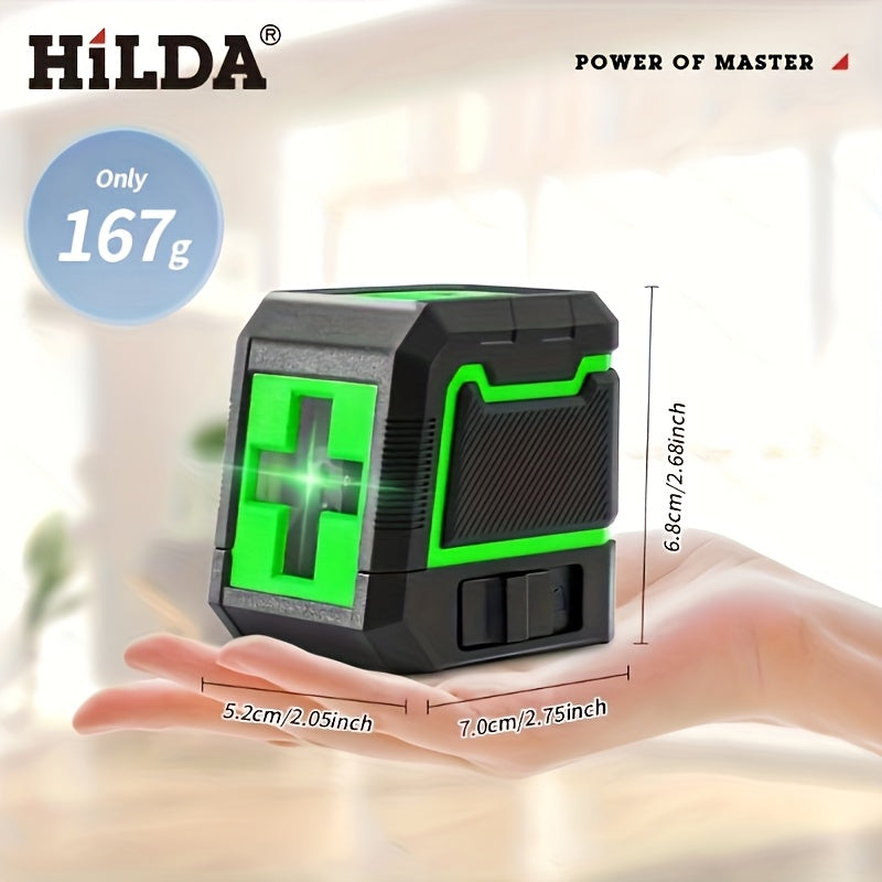 Ultra Green 2 Lines Laser Level - Self Leveling, Carrying Bag, Wall Bracket, and Tripod Included