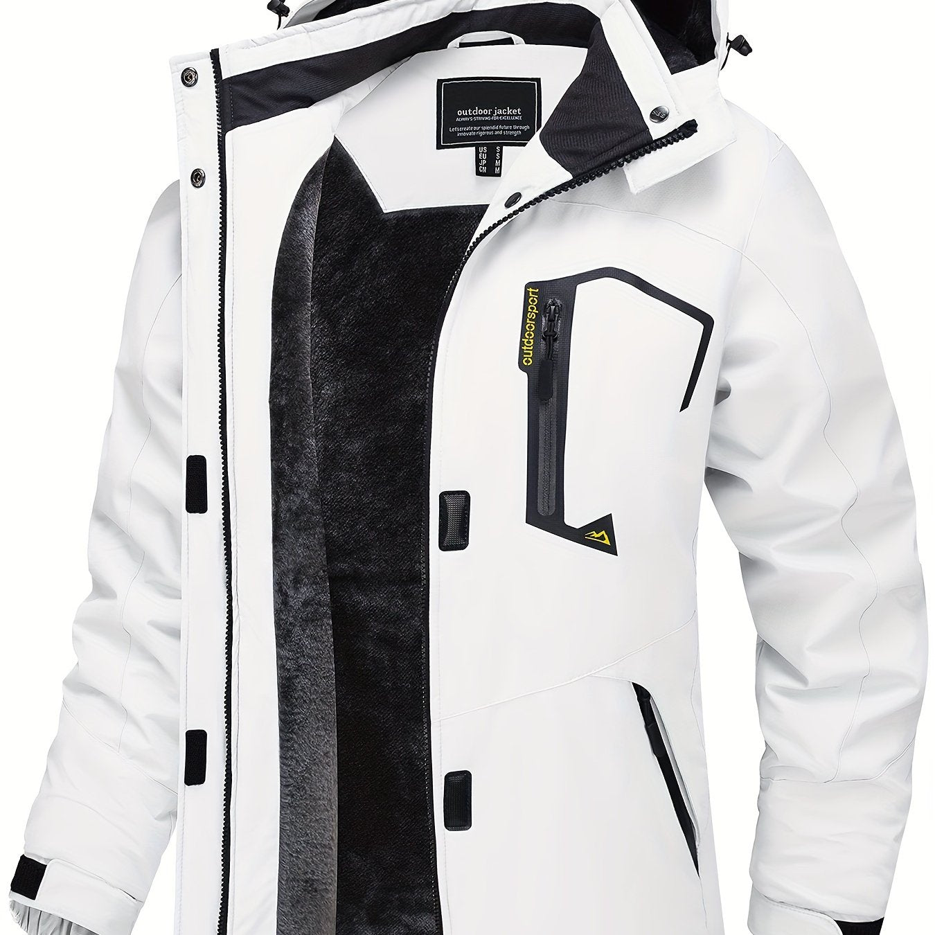 Winter Storm Ski Jacket - Waterproof, Windproof, Cold Resistant, Hooded, Multi-Pocket