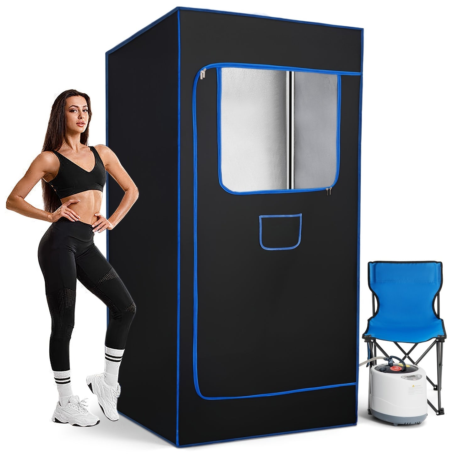 600D Canva Portable Sauna Tent, Full Size Sauna, Personal Home Spa