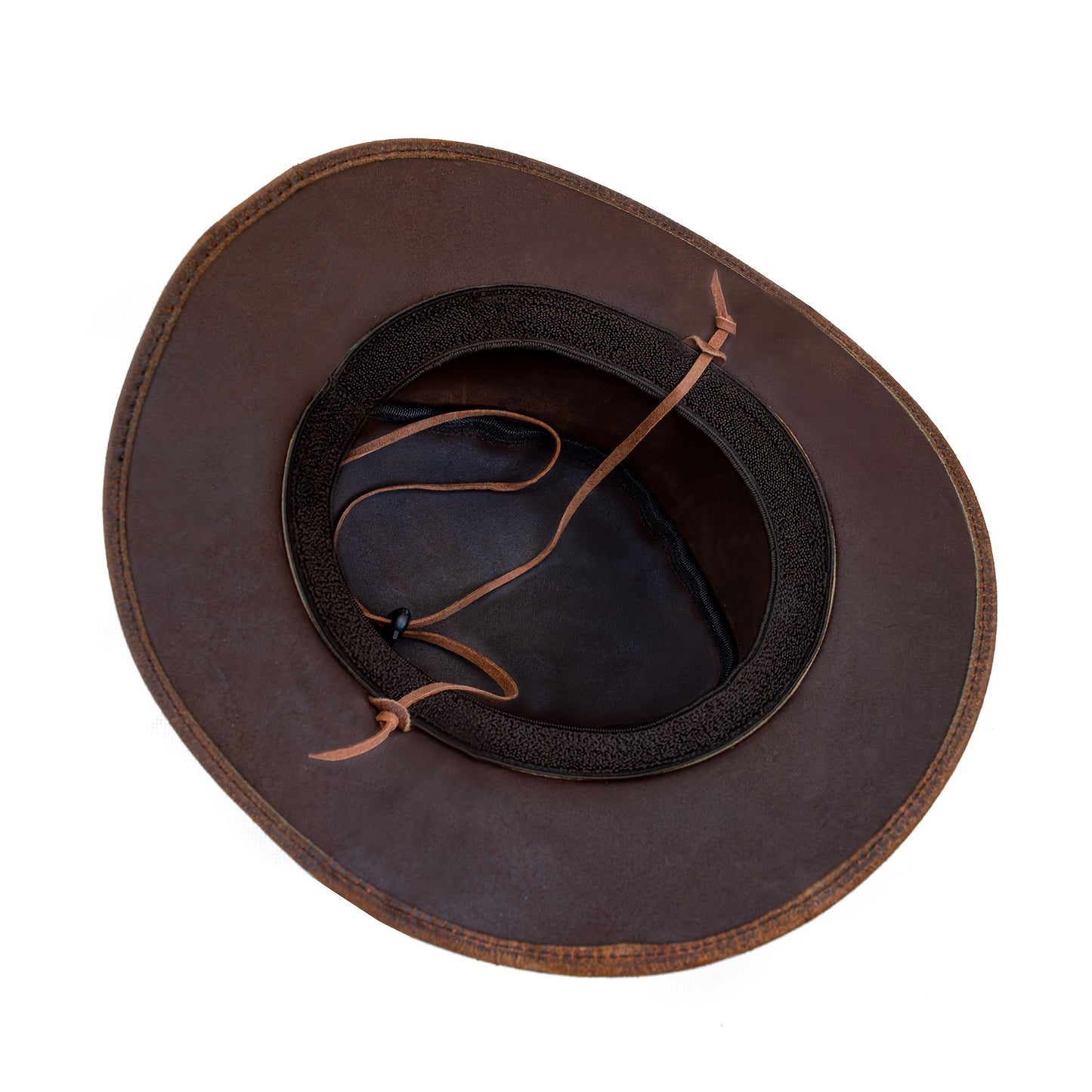 Leather Cowboy Western Hat For Men Woman Studded Steampunk Hat Deadman Top Hat