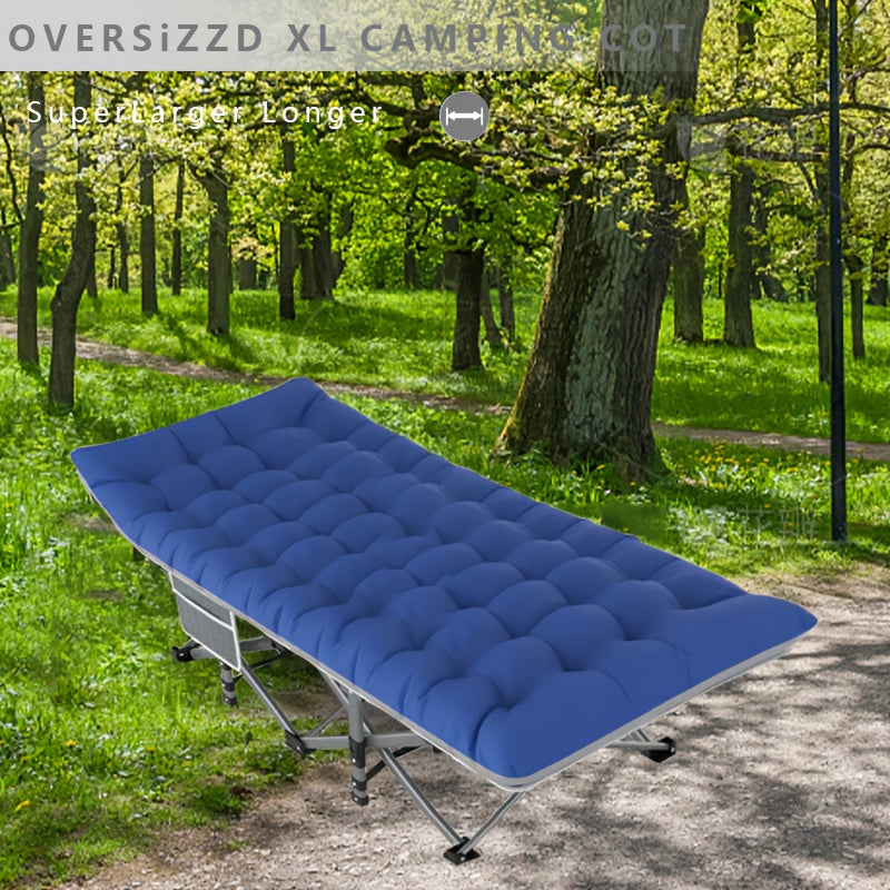 900LBS Heavy-Duty Extra-Wide 28" Folding Camping Cot - Cozy Comfort .