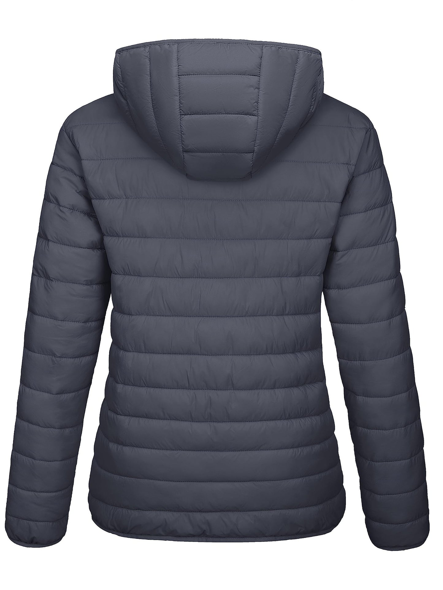 4 Pockets Water Resistant Women's Hooded Puffer Jackets