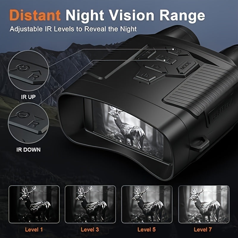 4K Night Vision Binoculars - 3-inch HD Screen, 32GB TF Card Storage