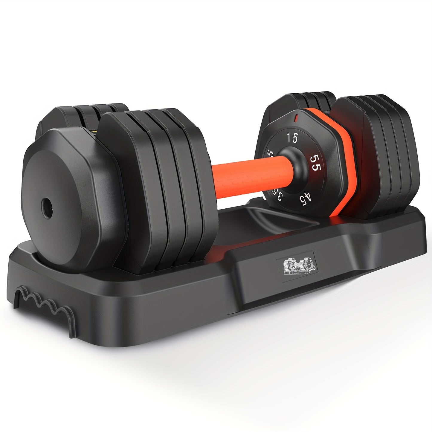 Adjustable 55LB Dumbbell Set
