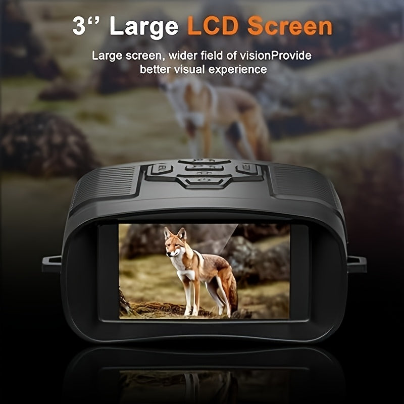 4K Night Vision Binoculars - 3-inch HD Screen, 32GB TF Card Storage