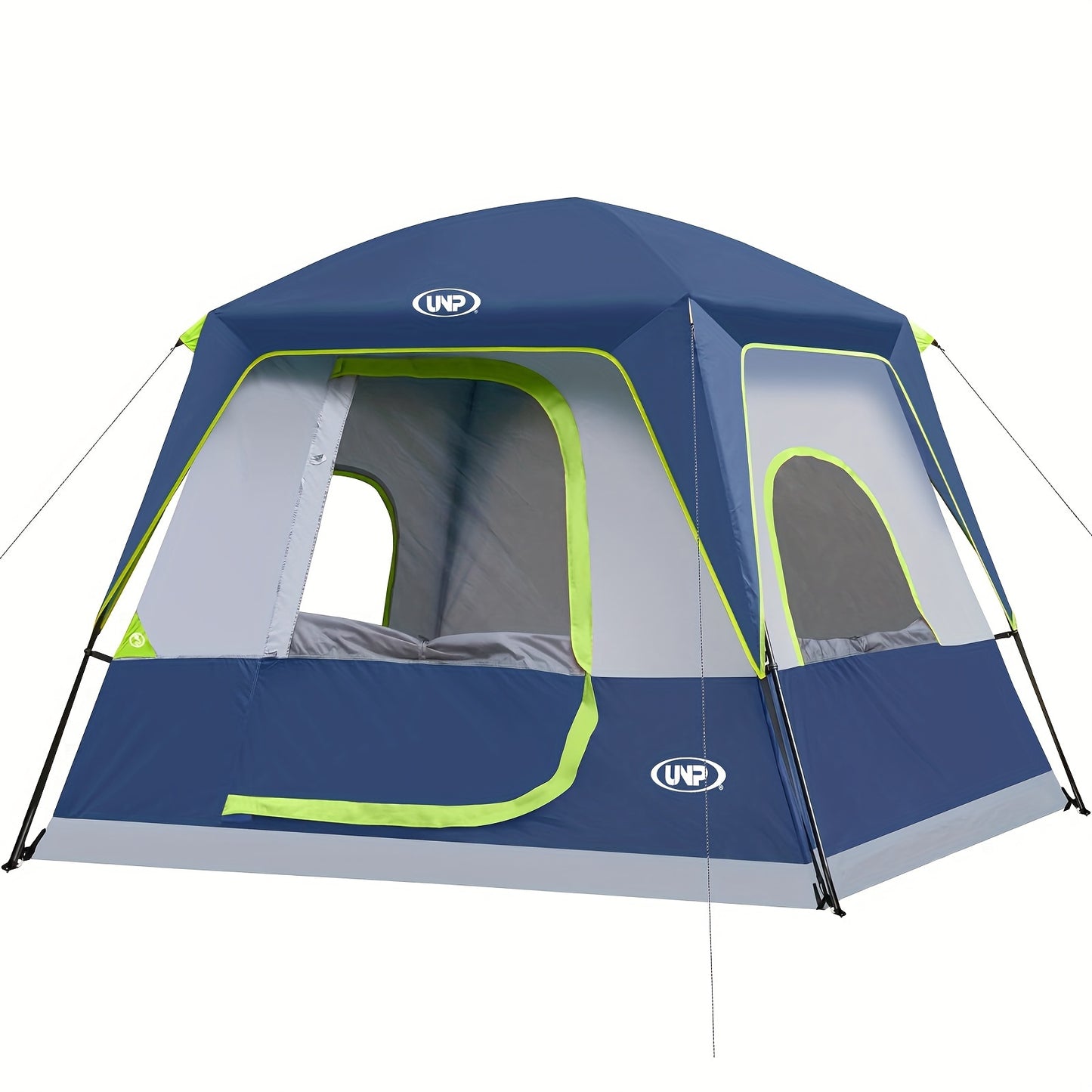 [4-Person Waterproof Camping Tent Easy Set Up, with Top Rainfly